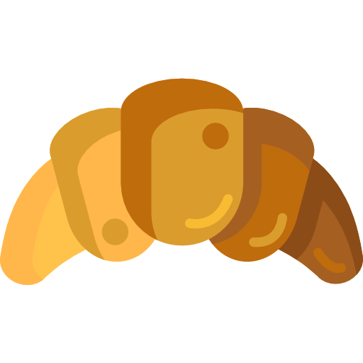 croissant Flaticons.com Lineal Color icon
