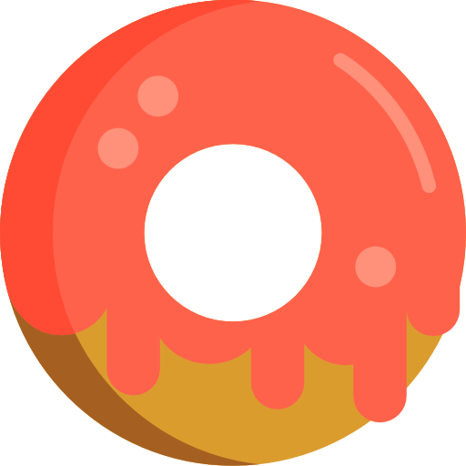 donut Flaticons.com Lineal Color Icône
