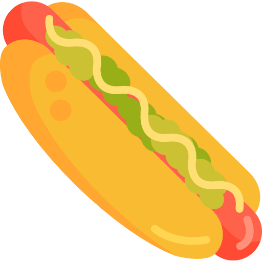 hotdog Flaticons.com Lineal Color icoon