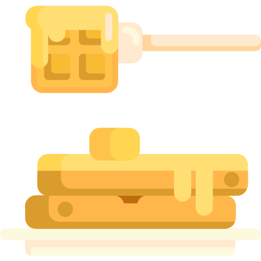 Waffles Flaticons.com Lineal Color icon