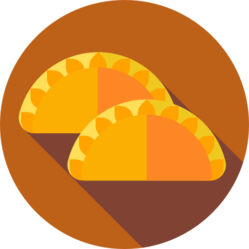 Curry Flat Circular Flat icon