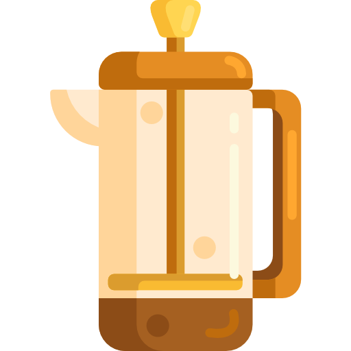 French press Flaticons.com Lineal Color icon