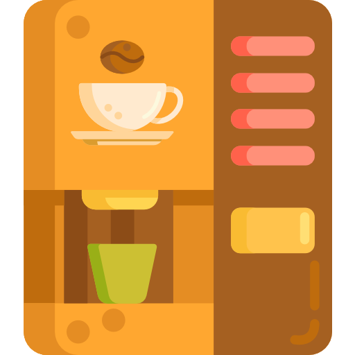 macchina per il caffè Flaticons.com Lineal Color icona