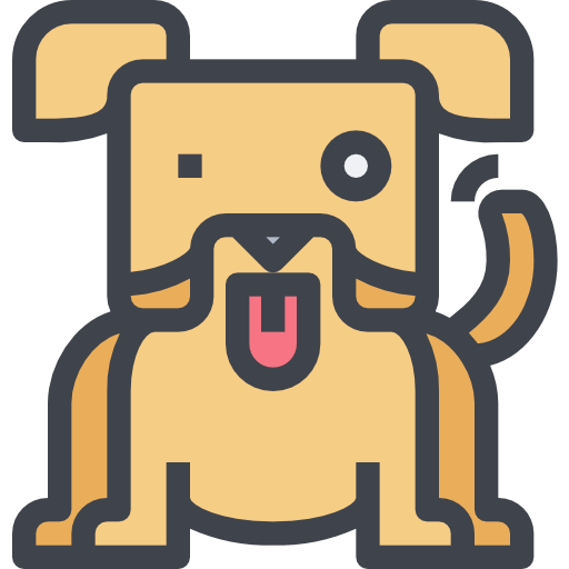 Dog Justicon Lineal Color icon
