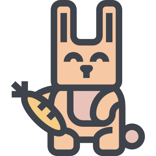 conejo Justicon Lineal Color icono