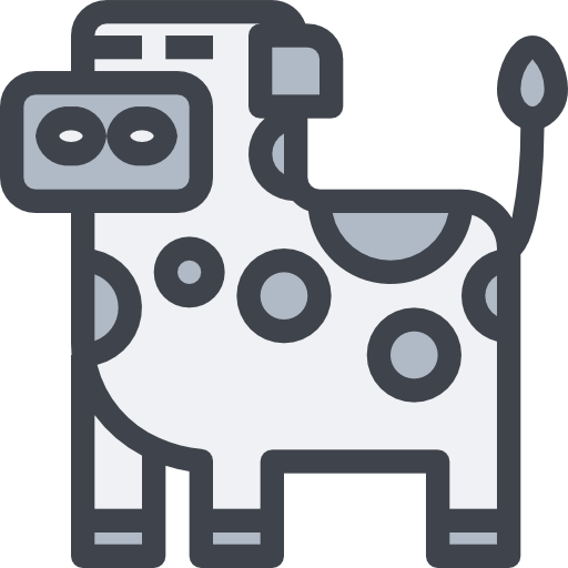 Корова Justicon Lineal Color иконка