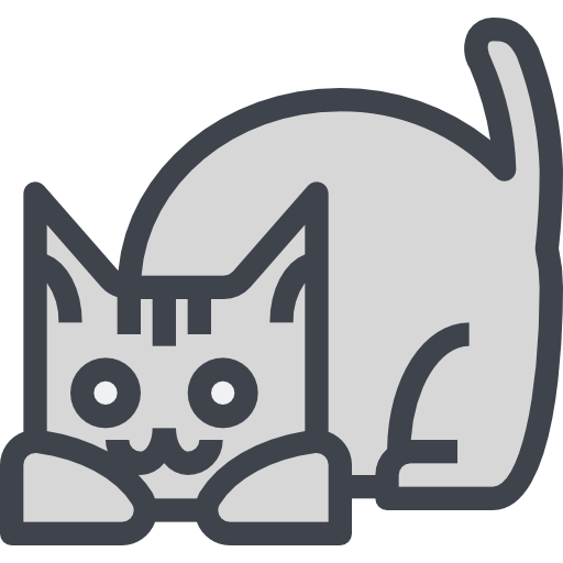 gato Justicon Lineal Color icono