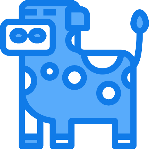 vache Justicon Blue Icône