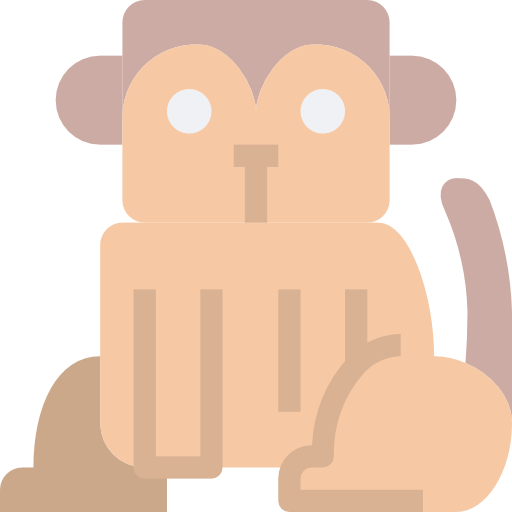猿 Justicon Flat icon