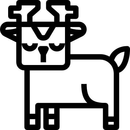 ciervo Justicon Lineal icono
