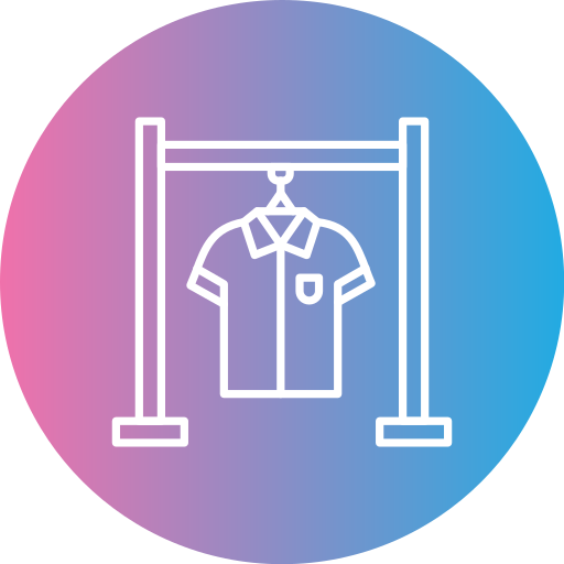 Clothing rack Generic gradient fill icon