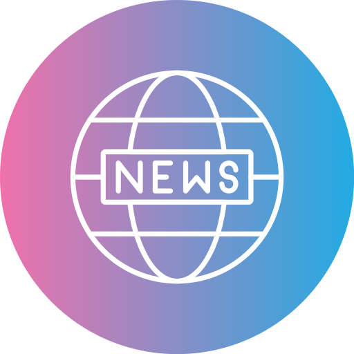 World news Generic gradient fill icon