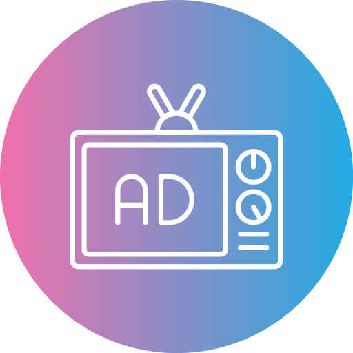 Advertising Generic gradient fill icon