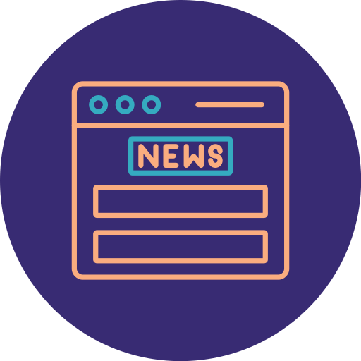 News feed Generic color fill icon
