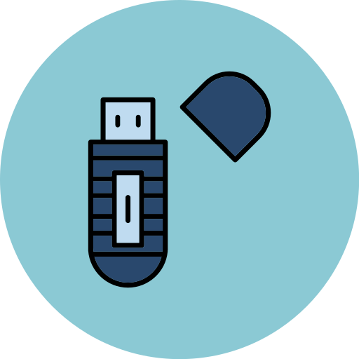 usb 스틱 Generic color lineal-color icon