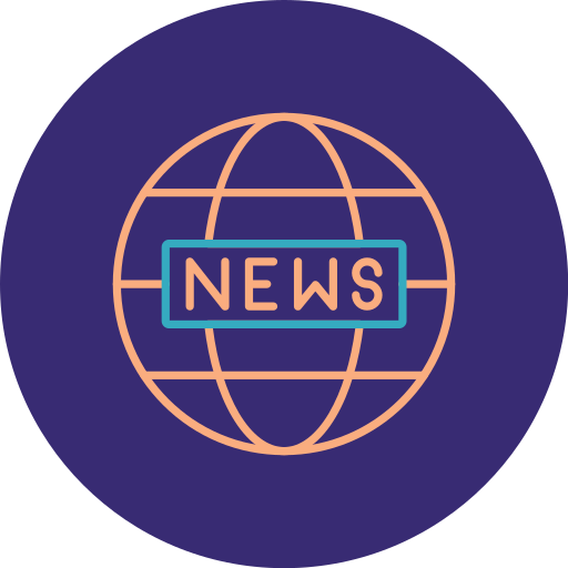 World news Generic color fill icon