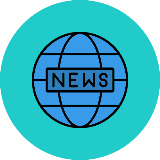 세계 뉴스 Generic color lineal-color icon
