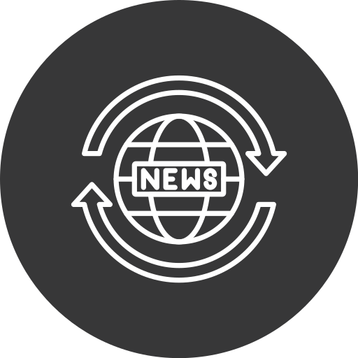 글로벌 뉴스 Generic black fill icon