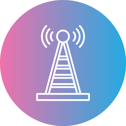 Radio tower Generic gradient fill icon