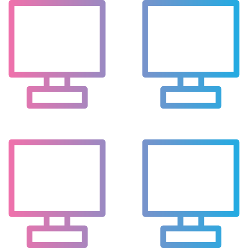 monitores Generic gradient outline icono