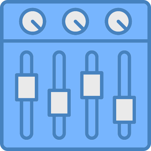 mezclador de sonido Generic color lineal-color icono