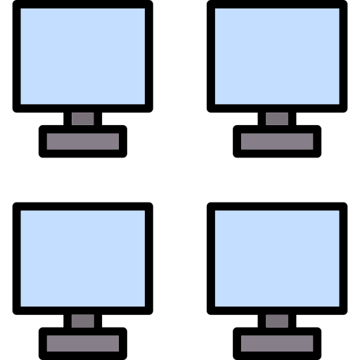 monitores Generic color lineal-color icono