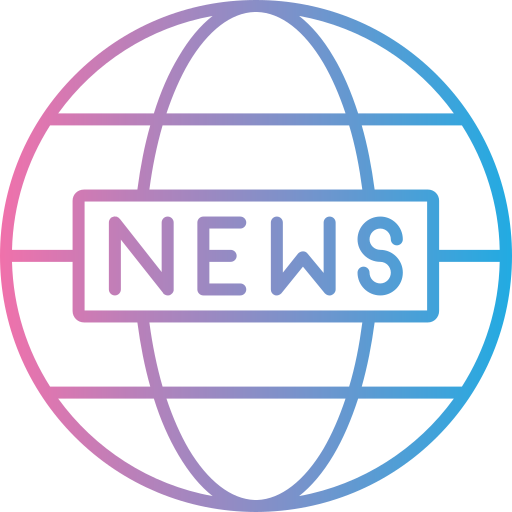 세계 뉴스 Generic gradient outline icon