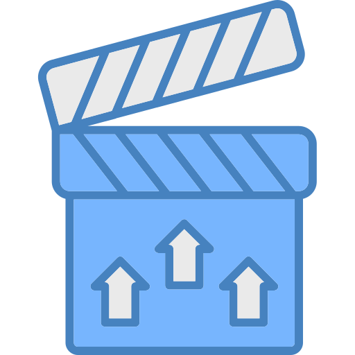 Clapperboard Generic color lineal-color icon