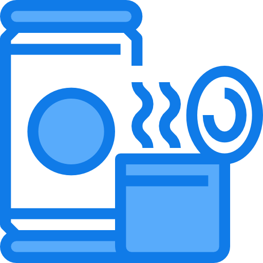 Canned food Justicon Blue icon