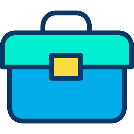 Briefcase Kiranshastry Lineal Color icon