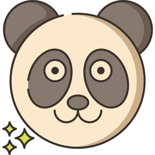 panda Flaticons.com Flat Ícone