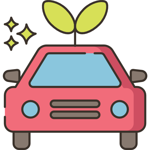 auto ecologica Flaticons.com Flat icona