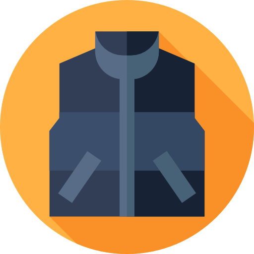 Vest Flat Circular Flat icon