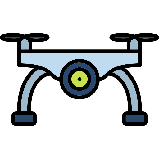 cámara de drones Generic color lineal-color icono