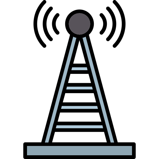 torre de radio Generic color lineal-color icono