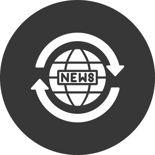 世界的なニュース Generic black fill icon