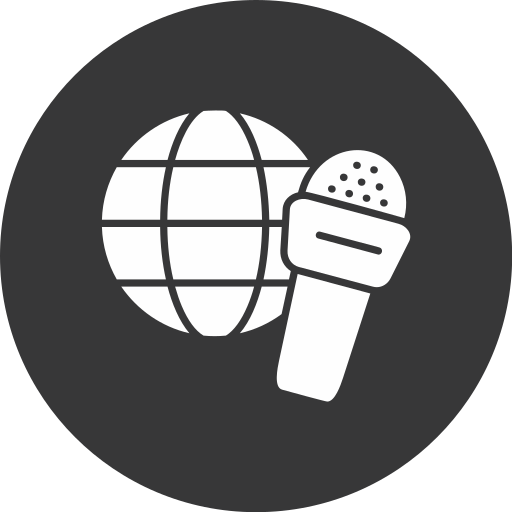 Глобальные новости Generic black fill иконка