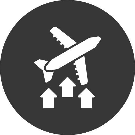 Air plane Generic black fill icon