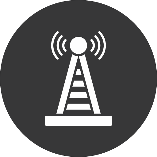 Radio tower Generic black fill icon