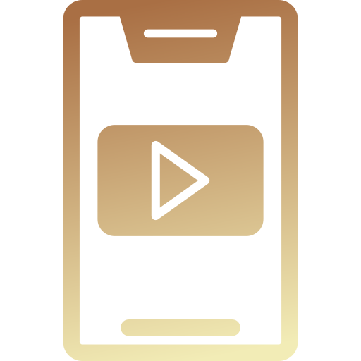 Video Generic gradient fill icon