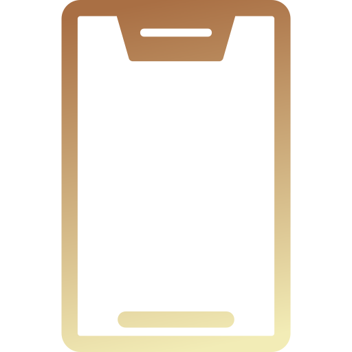 Мобильный телефон Generic gradient fill иконка