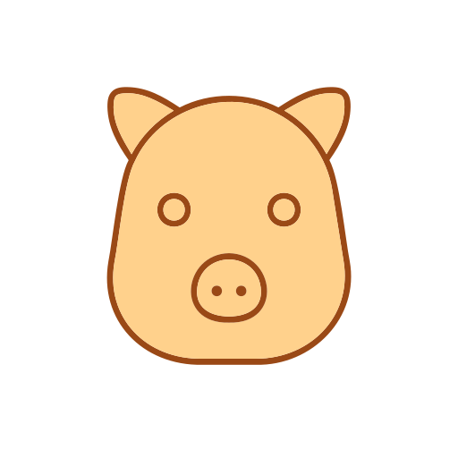 cochon Generic color lineal-color Icône