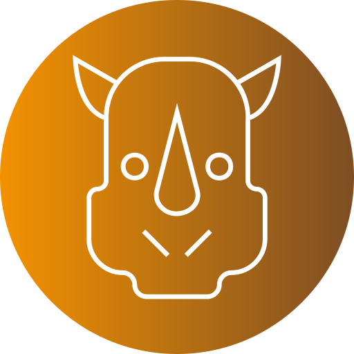 코뿔소 Generic gradient fill icon