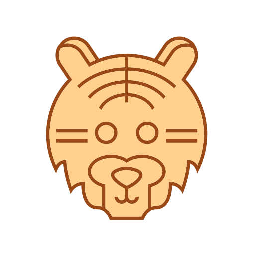 tigre Generic color lineal-color icona
