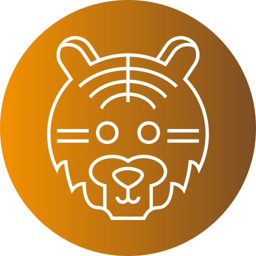 Tiger Generic gradient fill icon