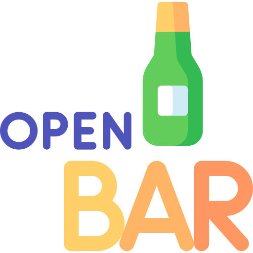 Open bar Special Flat icon