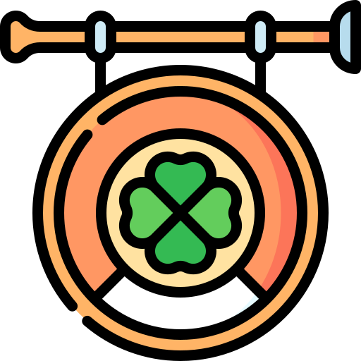 pub irlandés Special Lineal color icono