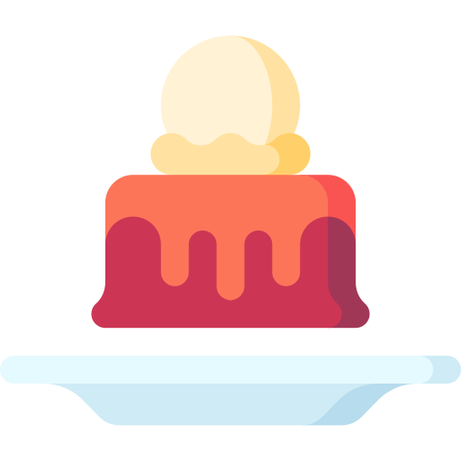Sticky toffee pudding Special Flat icon