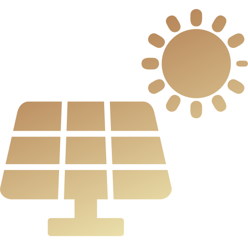 panneau solaire Generic gradient fill Icône