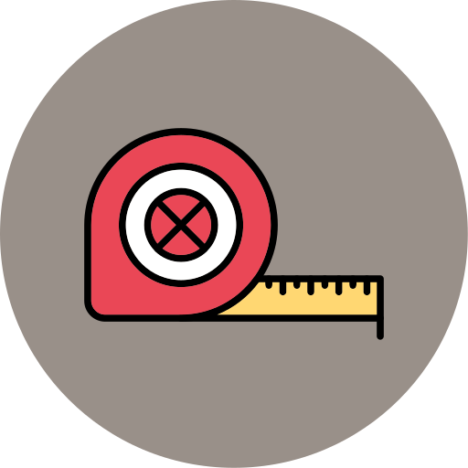 Measuring tape Generic color lineal-color icon